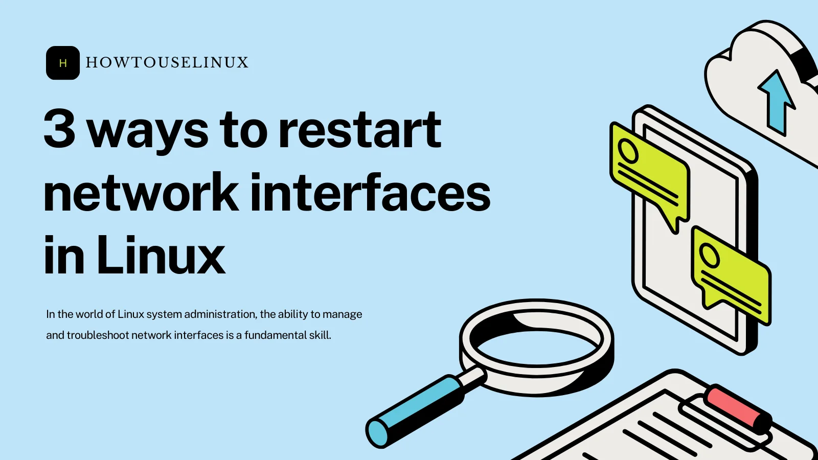 Top 3 ways to restart Network Interfaces in Linux howtouselinux